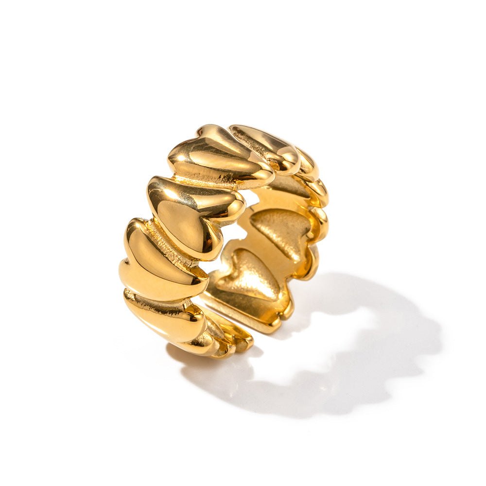Rosalie™ | Bague cœurs infini