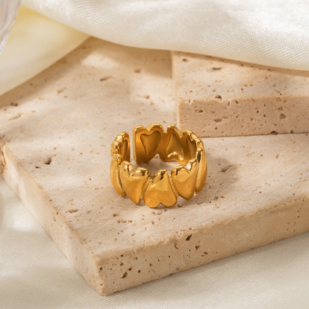 Rosalie™ | Bague cœurs infini