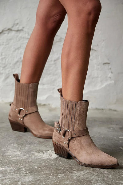 Anaïs™ | Bottines Western en Daim