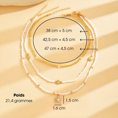Rosalie™ | Collier à 3 Rangs