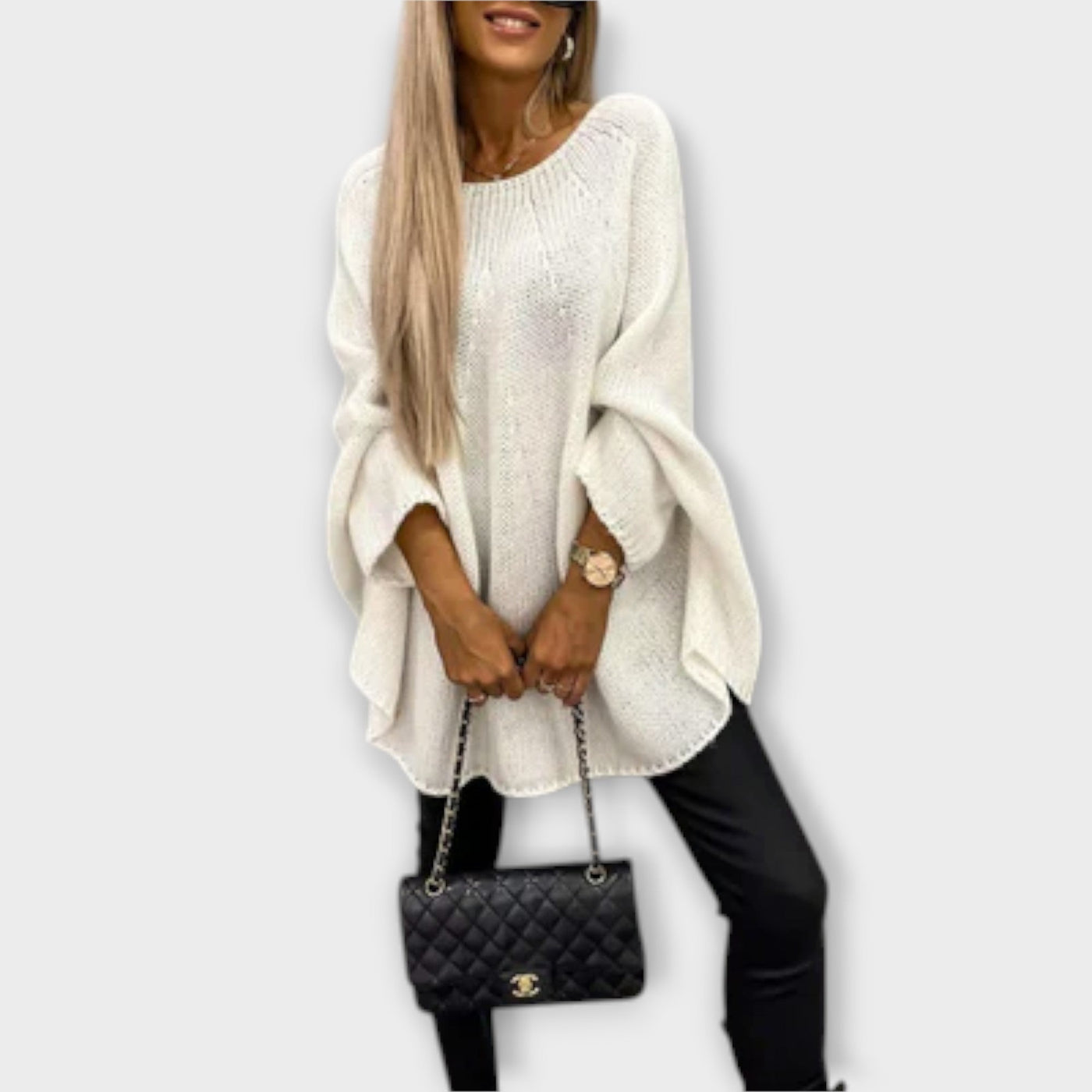 Isabelle – Pull Élégant Femme Col Rond