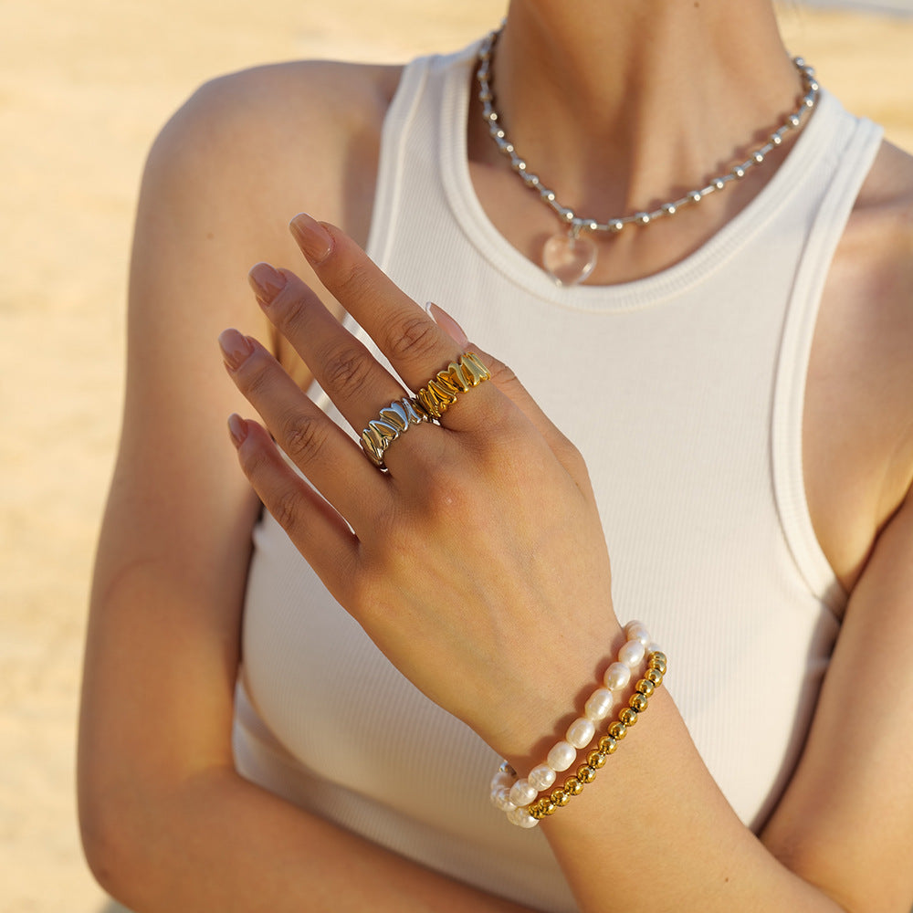 Rosalie™ | Bague cœurs infini