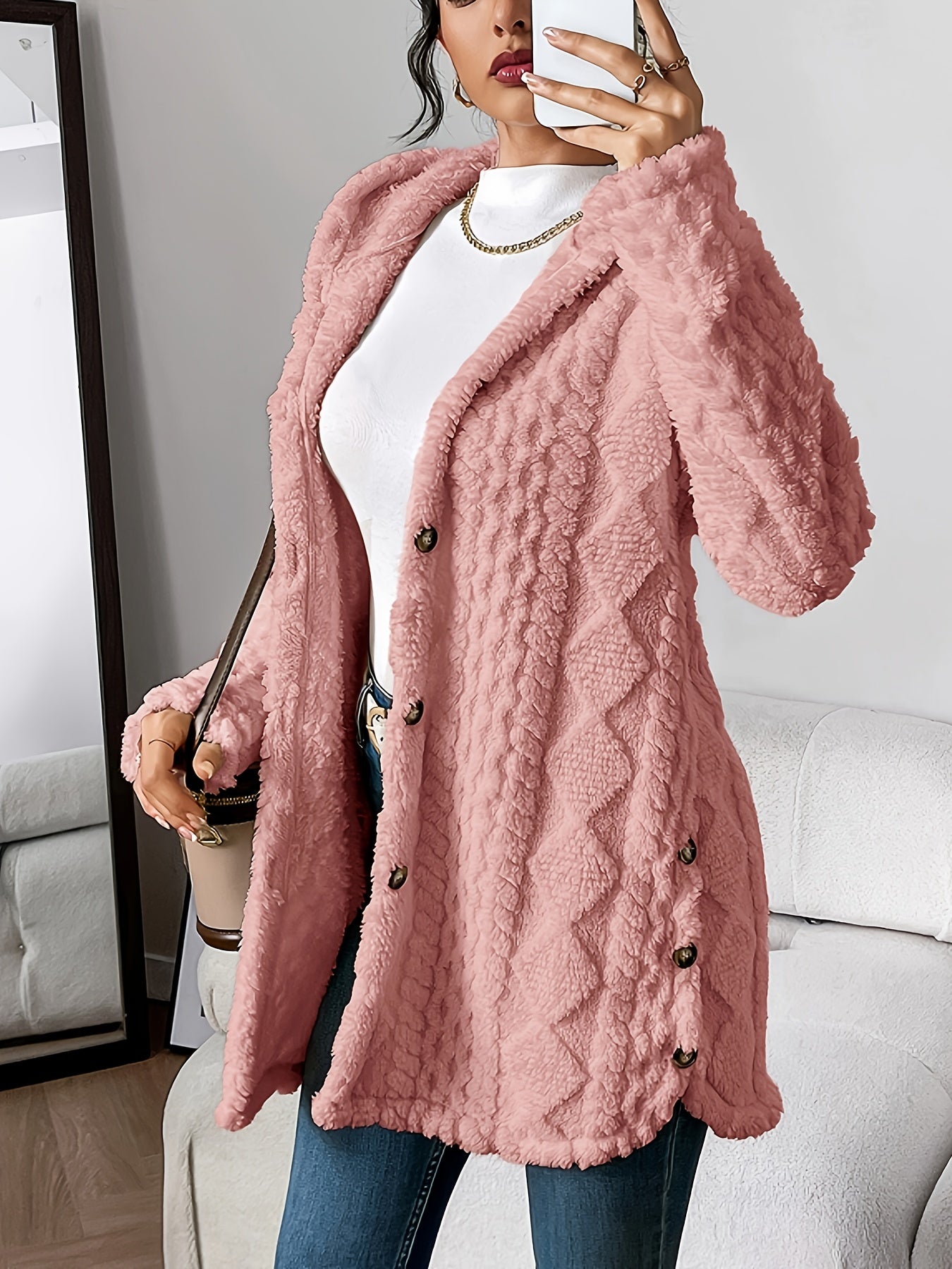Rosalie™ | Manteau teddy chic