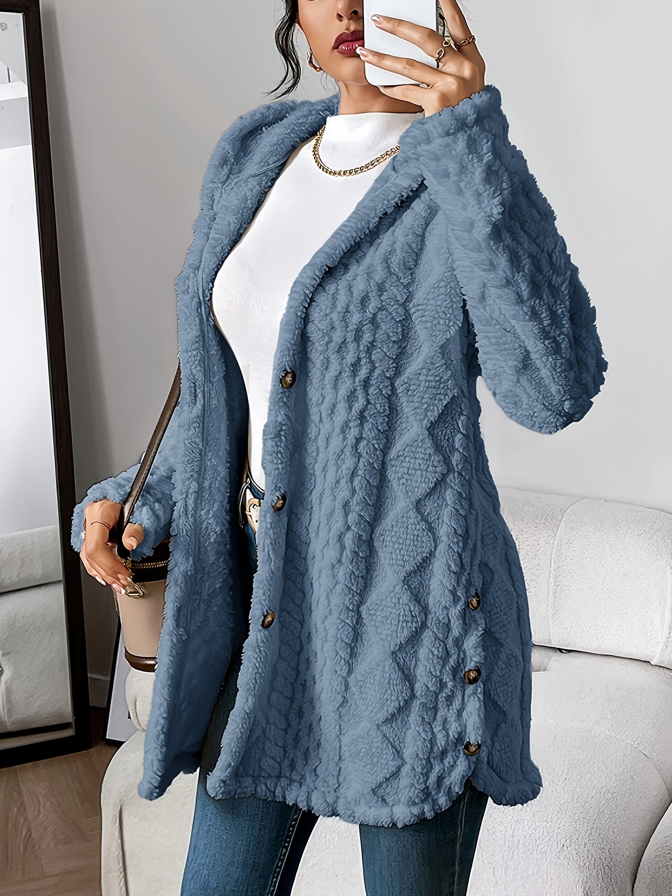 Rosalie™ | Manteau teddy chic