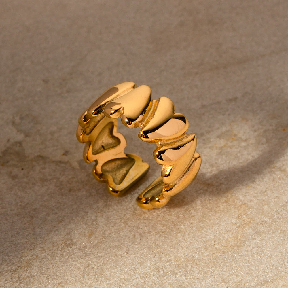 Rosalie™ | Bague cœurs infini