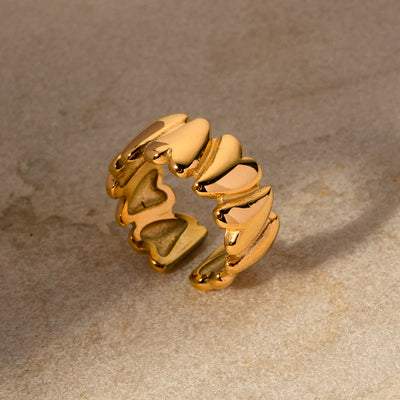 Rosalie™ | Bague cœurs infini