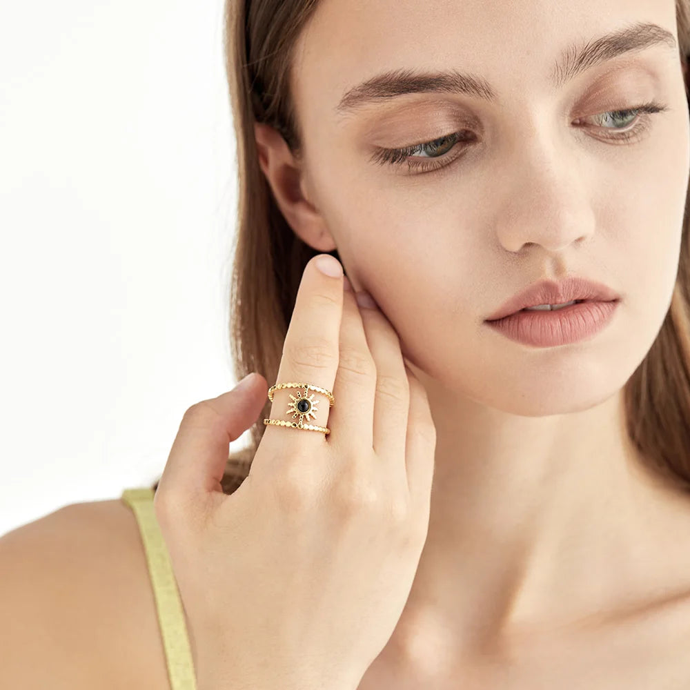 Rosalie™ | Bague soleil éclatant