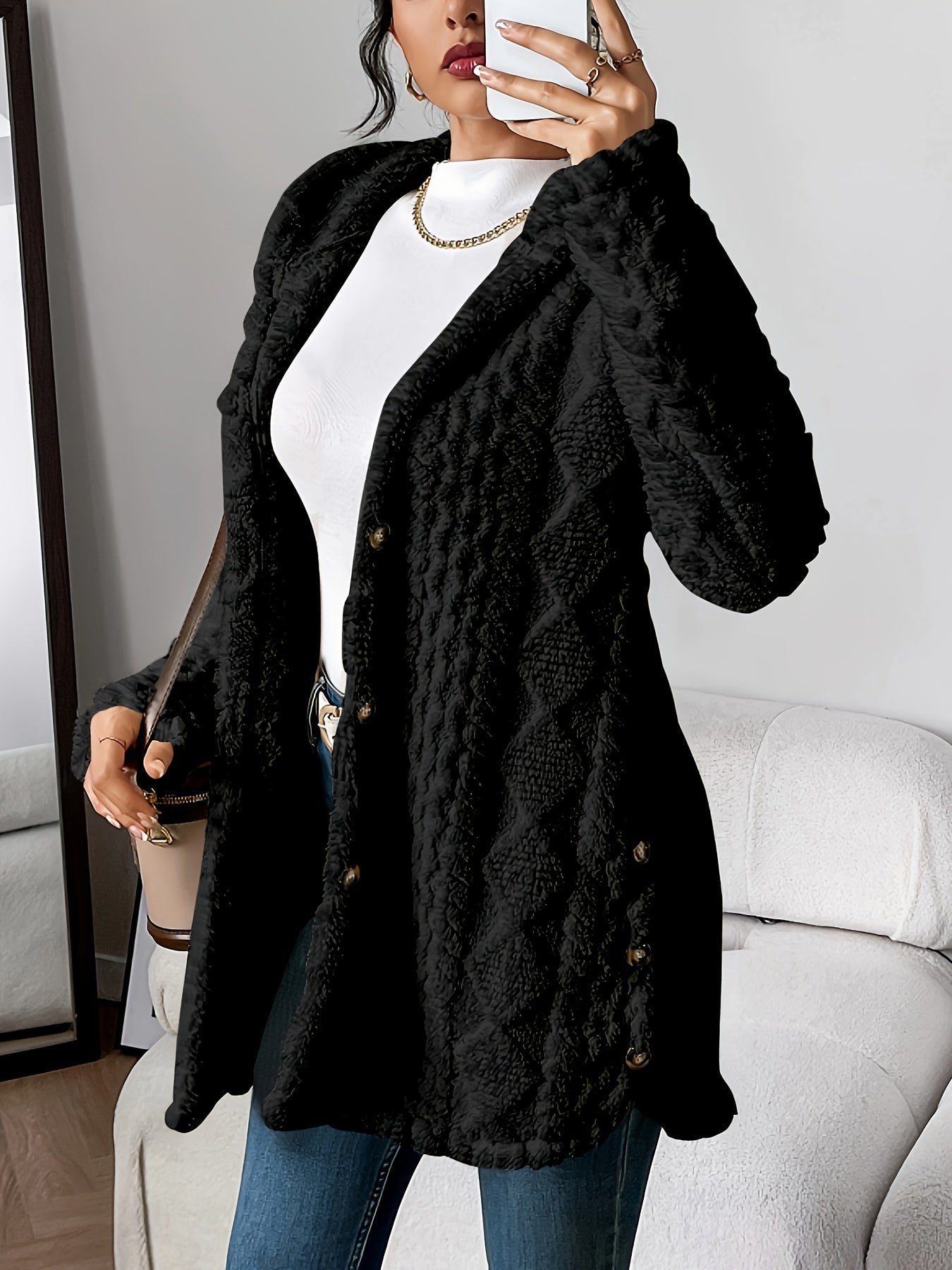 Rosalie™ | Manteau teddy chic