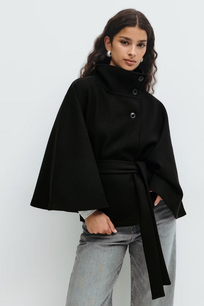 Rosalie™ | Veste Cape à Ceinture