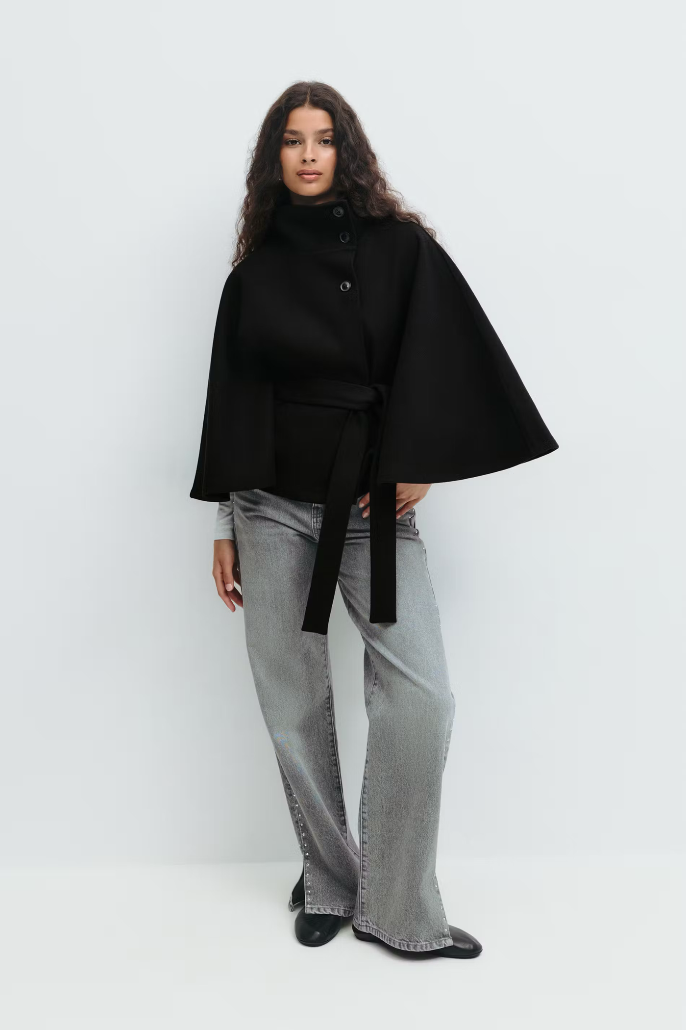 Rosalie™ | Veste Cape à Ceinture