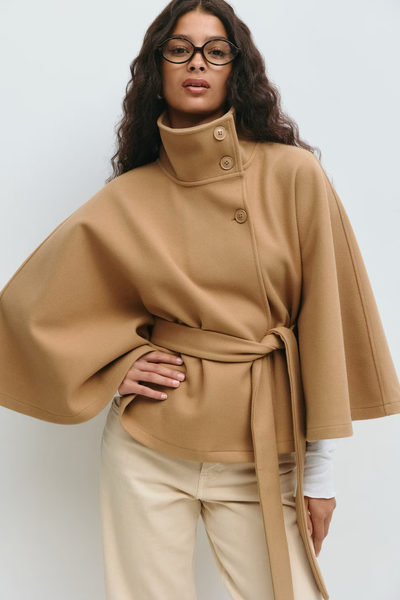 Rosalie™ | Veste Cape à Ceinture