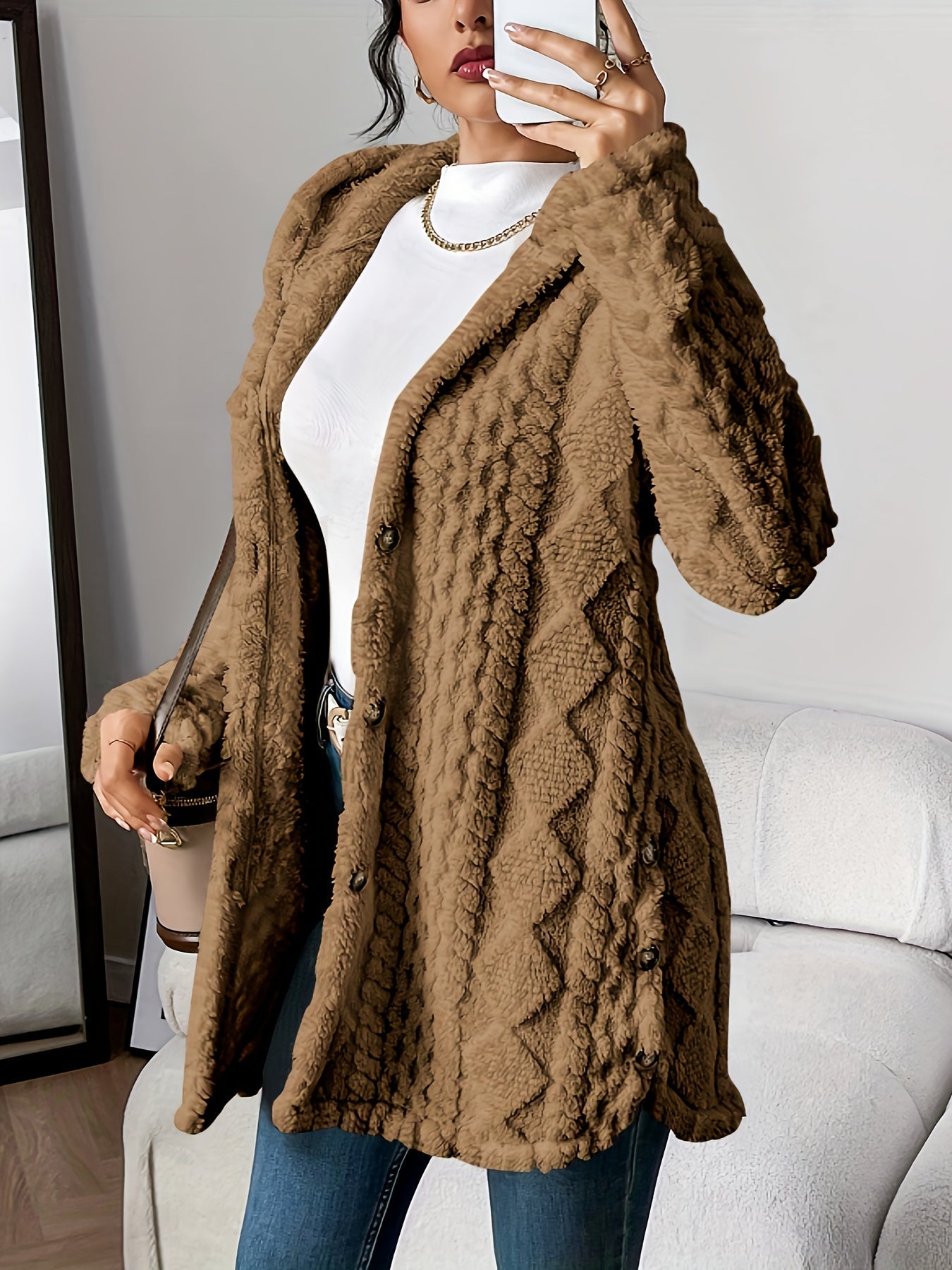 Rosalie™ | Manteau teddy chic