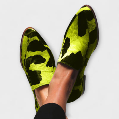 Rosalie™ | Mocassins à Imprimé Bovin