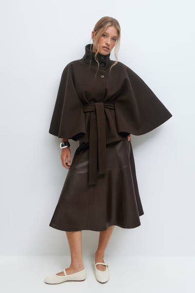 Rosalie™ | Veste Cape à Ceinture