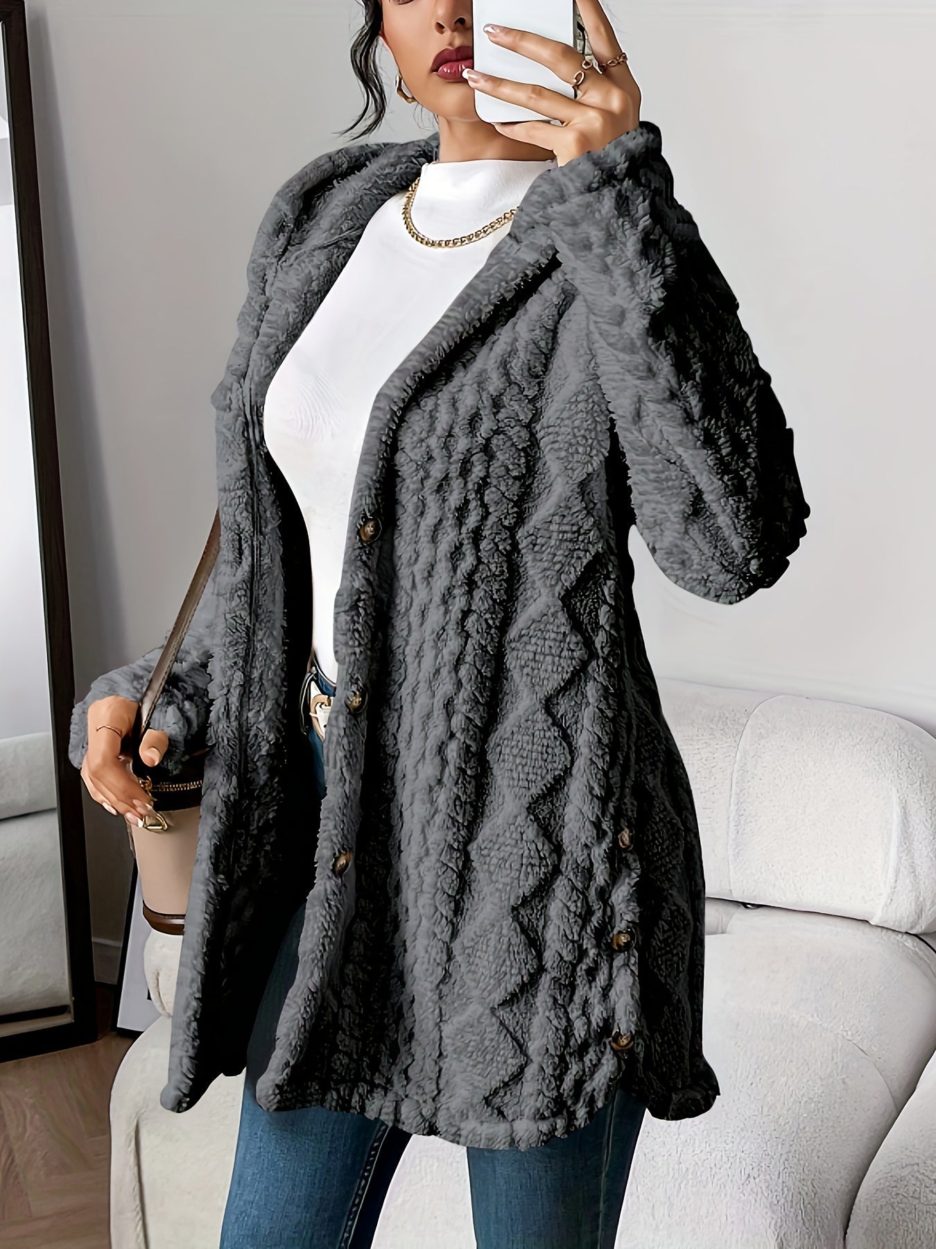 Rosalie™ | Manteau teddy chic