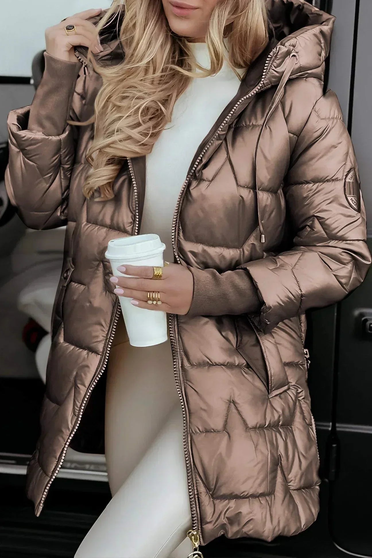Rosalie™ | Veste matelassée longue