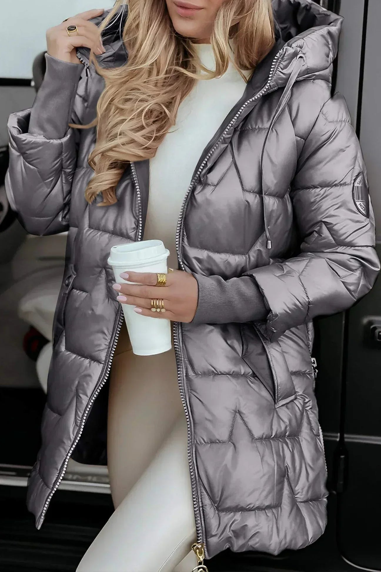 Rosalie™ | Veste matelassée longue