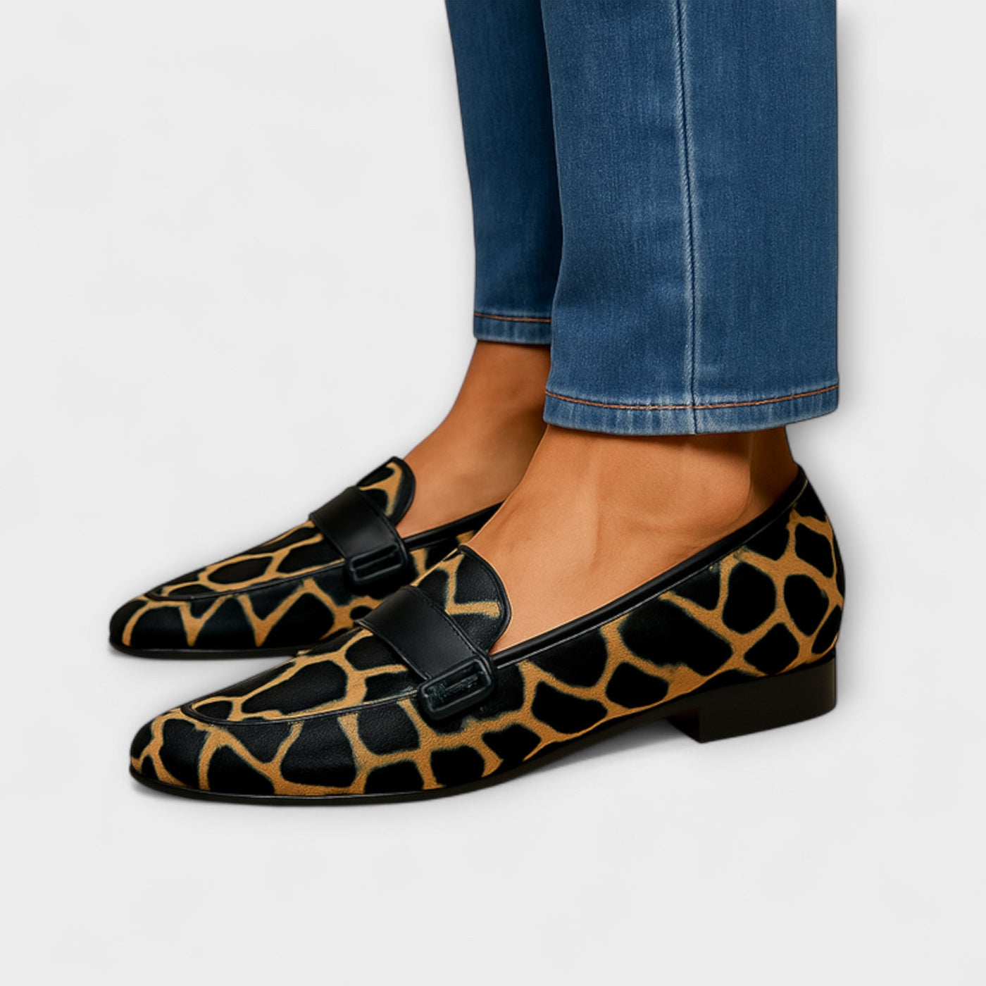 Rosalie™ | Mocassins à Imprimé Léopard