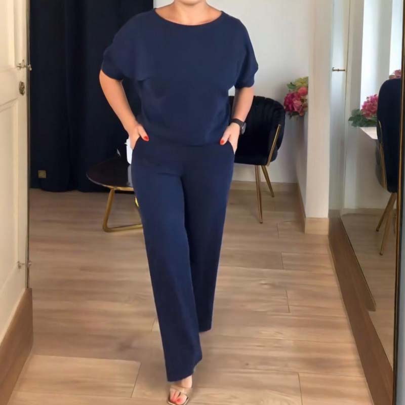 Rousseau Paris | Ensemble 3 pièces élégant comprenant un cardigan long, un haut et un pantalon