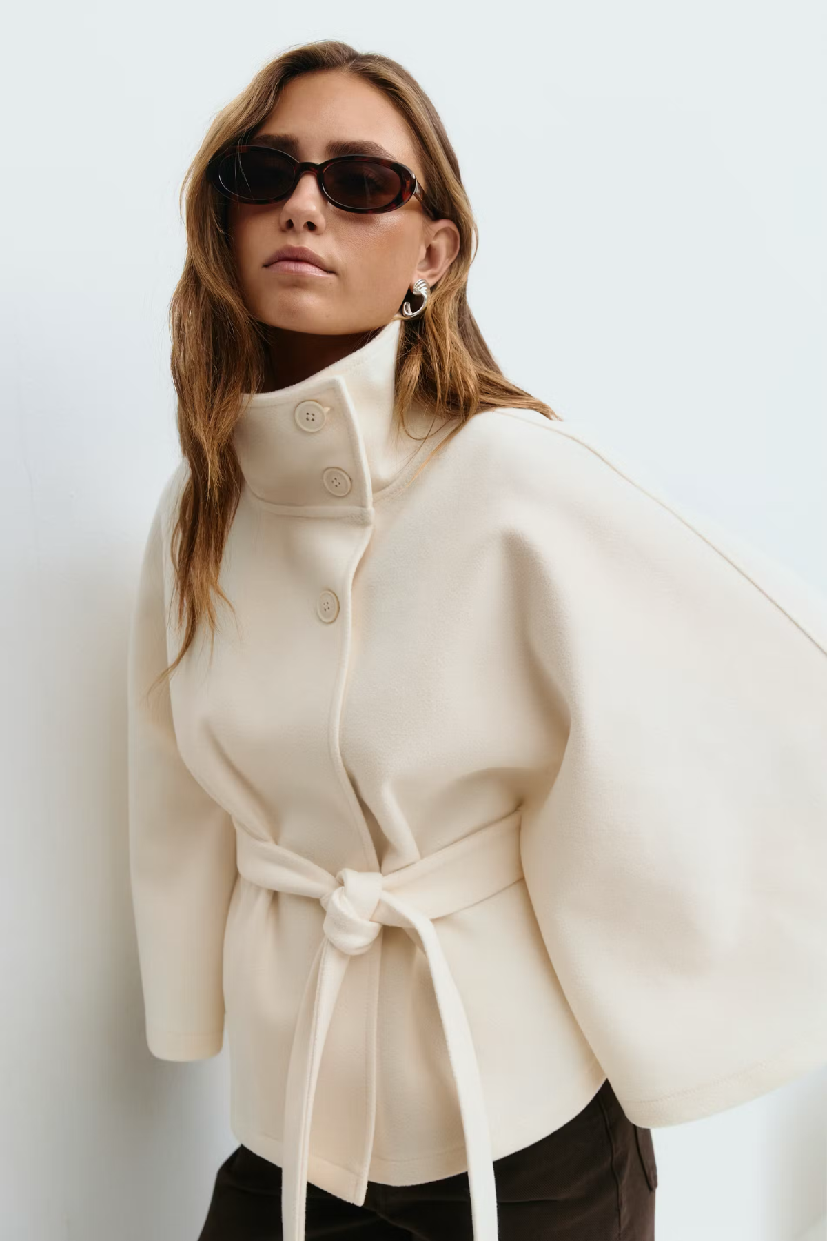 Rosalie™ | Veste Cape à Ceinture