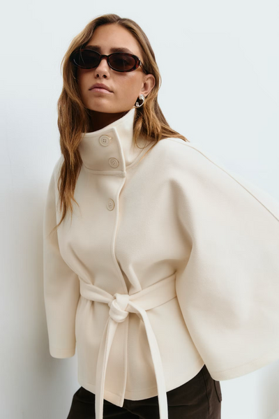 Rosalie™ | Veste Cape à Ceinture