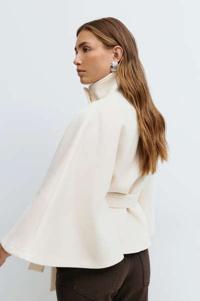 Rosalie™ | Veste Cape à Ceinture