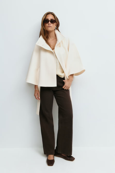 Rosalie™ | Veste Cape à Ceinture